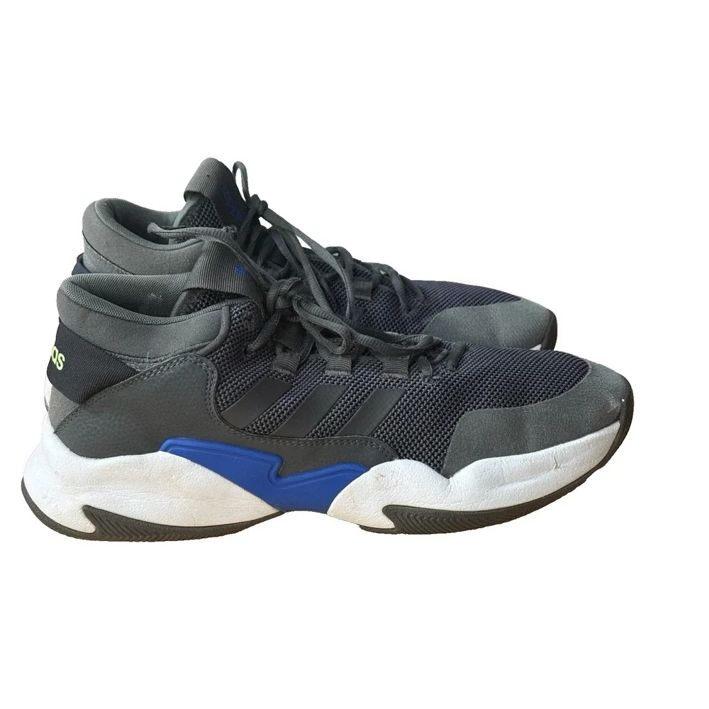 Adidas Men's Size 11 Gray Street‎ Check Basketball Sneakers EE9668 GUC
